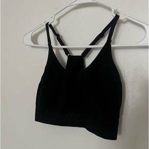 Black ‘PINK’ racer back sports bra